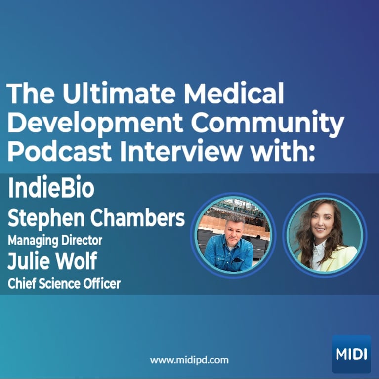 IndieBio MedTech & Biotech Development Community Executive Summary